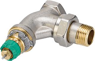 DANFOSS DYNAMIC VALVE THERMOSTATISCHE RADIATORAFSLUITER HAAKS VERKORT 3/8 INSTELBAAR DEBIET VAN 25 135 L/H RA-DV