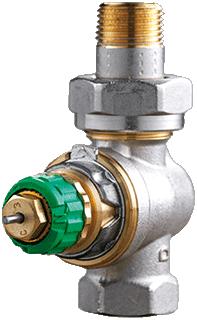 DANFOSS DYNAMIC VALVE THERMOSTATISCHE RADIATORAFSLUITER RECHT VERKORT 3/8 INSTELBAAR DEBIET VAN 25 135 L/H RA-DV 