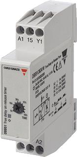 CARLO GAVAZZI DBB TIJDRELAIS AFVALVERTRAGING NA SPANNINGSWEGVAL 60SEC-10MIN SPDT 24VDC/24-240VAC DIN