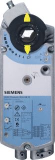 SIEMENS GCA126.1E ROTARY AIR DAMPER ACTUATOR AC/DC 24 V 2-POSITION 18 NM SPRING RETURN 90/15 S 2 AUXILIARY SWITCHES 