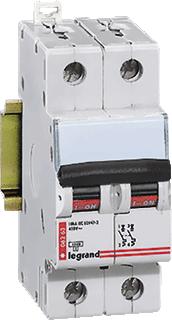 LEGRAND INSTALLATIEAUTOMAAT TX3 2P D25A 6000A 2MODULES 