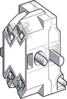 SCHNEIDER ELECTRIC HULPCONTACTBLOK 1 WISSEL 3A SCHROEFAANSLUITING TBV HARMONY 9001 K EN SK 30MM.