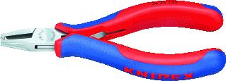 KNIPEX VLAKBEKTANG TOTALE LENGTE 125MM GREEPUITVOERING 2-COMPONENTEN GEISOLEERD GEWICHT 94G 