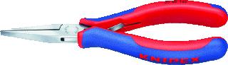 KNIPEX VLAKBEKTANG TOTALE LENGTE 145MM GREEPUITVOERING 2-COMPONENTEN GEISOLEERD GEWICHT 102G