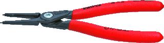 KNIPEX 4811 BORGRINGTANG RECHT LENGTE 140MM GESCHIKT VOOR BINNENLIGGENDE BORGRI MAAT J1 SPANBEREIK 12 25MM GEISOLEERD NORM DIN 5256 C AFWERKING ZWART GEATRAMENTEERD