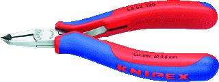 KNIPEX 6462 KOPKNIPTANG LENGTE 120MM GEISOLEERD MAX. KNIPDIAM. ZACHTE DRAAD 0.6MM NORM DIN ISO 9654 