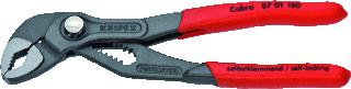 KNIPEX COBRA HIGHTECH-WATERPOMPTANG MET ANTI-SLIP KUNSTSTOF BEKLEED GRIJS GEATRAMENTEERD GEPOLIJST 150 MM 