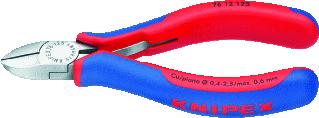 KNIPEX ZIJKNIPTANG LENGTE 125MM GEISOLEERD STANDAARD OPPERVLAKTEBESCHERMING GEPOLIJST GEWICHT 112G MAX. KNIPDIAM. ZACHTE DRAAD 2.5MM MAX. KNIPDIAM. HALF HARD DRAAD 1.8MM MAX. KNIPDIAM. HARDE DRAAD 1MM MAX. KNIP 