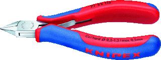 KNIPEX 7752 ZIJKNIPTANG LENGTE 115MM GEISOLEERD STANDAARD OPPERVLAKTEBESCHERMING GEPOLIJST GEWICHT 77G MAX. KNIPDIAM. ZACHTE DRAAD 1MM MAX. KNIPDIAM. HALF HARD DRAAD 0.8MM MAX. KNIPDIAM. HARDE DRAAD 0.5MM NORM 