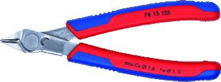 KNIPEX ELECTRONIC SUPER KNIPS MET MEER-COMPONENTENGREPEN GEPOLIJST 125 MM SNIJKANT ZONDER FACET 125MM 