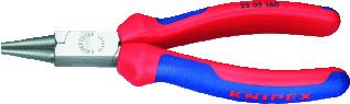 KNIPEX 2202 RONDBEKTANG LENGTE 160MM GEISOLEERD GREEPUITVOERING 2-COMPONENTEN GEWICHT 170G NORM DIN ISO 5745