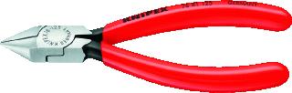 KNIPEX ZIJKNIPTANG LENGTE 125MM GEISOLEERD STANDAARD OPPERVLAKTEBESCHERMING GEPOLIJST GEWICHT 87G MAX. KNIPDIAM. ZACHTE DRAAD 1.7MM MAX. KNIPDIAM. HALF HARD DRAAD 1.3MM MAX. KNIPDIAM. HARDE DRAAD 0.8MM NORM DIN 