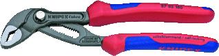 KNIPEX COBRA HIGHTECH-WATERPOMPTANG MET MEER-COMPONENTENGREPEN GRIJS GEATRAMENTEERD GEPOLIJST 180 MM 