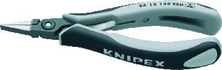 KNIPEX PRECISIE ELEKTRONICAGRIJPTANG ESD MET MEER-COMPONENTENGREPEN GEBRUINEERD GEPOLIJST PLATTE BEKKEN 135 MM 