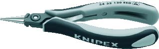 KNIPEX 3432 RONDBEKTANG LENGTE 130MM GEISOLEERD GREEPUITVOERING 2-COMPONENTEN GEWICHT 65G NORM DIN ISO 9655