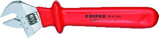 KNIPEX VERSTELBARE SCHROEFSLEUTEL DOMPELISOLATIE VERCHROOMD 260 MM 34 MM