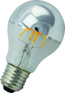 BAILEY LED FILAMENT A60 E27 240V 6W 2700K TM SILVER LED-LAMP HELDER WARMWIT 25000U 550LM L 105MM 