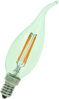 BAILEY LED FILAMENT LAMP KAARS WINDSTOOT C35 E14 3W WARMWIT 2700K CRI80-89 HELDER 350LM 220-230V AC 360D 35X125MM 