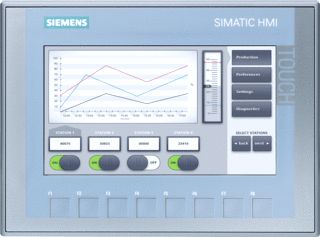 SIEMENS SIMATIC HMI KTP700 BASIC BASIC PANEL 2ND GENERATION KEY AND TOUCH OPERATION 7 INCH TFT DISPLAY 65536 COLORS PROFINET INTERFACE 