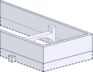 EASYDRAIN DRAIN VERHOOGD MODULO TAF FRAME TBV GRANIET // MARMER L=500 MM 