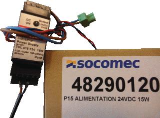 SOCOMEC DIRIS DIGIWARE P15 VOEDING PRIMAIR: 100-240 VAC SECUNDAIR: 24VDC UITGANGSSTROOM: 0,63A VERMOGEN: 15W 