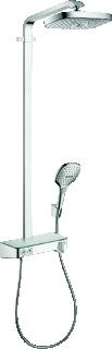 HANSGROHE RAINDANCE SELECT E 300 2JET ST SHOWERPIPE ECOSMART 9 L/MIN CHROOM