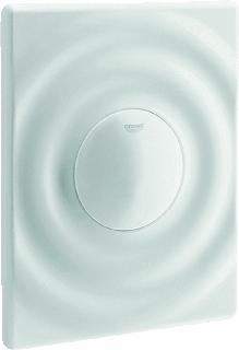 GROHE SURF BEDIENINGSPLAAT MECHANISCH VERTICAAL EENKNOPS 197 X 156MM (LXB) KUNSTSTOF ALPINE WIT 