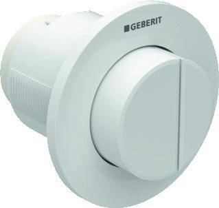 GEBERIT INBOUWDRUKKER TYPE01 PNEUMATICHE GROOT/KLEINE SPOELING UITSTEKEND ALPIEN WIT 