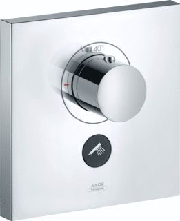 AXOR SHOWERSELECT SQUARE AFBOUWDEEL HIGHFLOW INBOUWTHERMOSTAAT MET STOPKRAAN VOOR 1 FUNCTIE EN EXTRA UITGANG 