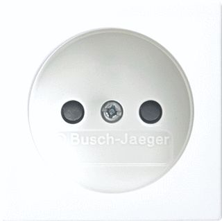 ABB BUSCH JAEGER BALANCE SI WANDCONTACTDOOS MET SCHROEFKLEMMEN 2-POLIG 250V 16A ALPINWIT 