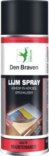 DEN BRAVEN ZW LIJM SPRAY 400ML 