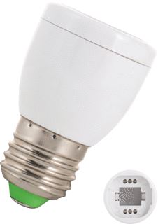 BAILEY ADAPTOR LAMPHOUDER/LAMPVOET E27 220V WIT PVC 