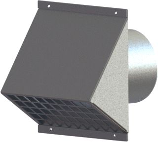 BURGERHOUT VENTILATIE MUURROOSTER 125 MM ALUMINIUM