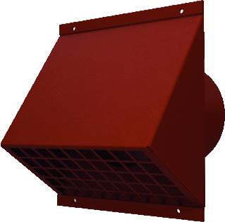 BURGERHOUT VENTILATIE MUURROOSTER 160 MM TERRACOTTA