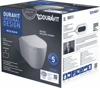 DURAVIT WANDWC COMPACT RIMLESS PACK AFMETING PACK 560 X 400 X 430 MM WIT