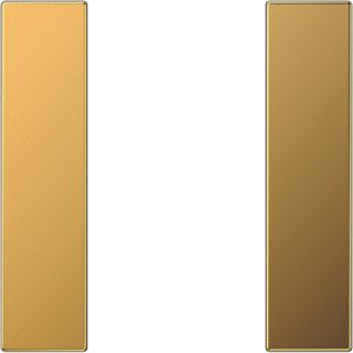 JUNG LS RANGE ENKELE DRUKKER KLEM HALOGEENVRIJ GOUD RAL1013 METALLIC GLANS 