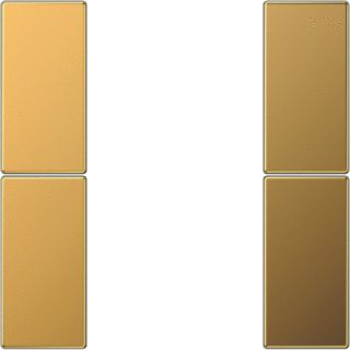 JUNG LS RANGE 2-DELIGE DRUKKER KLEM HALOGEENVRIJ GOUD RAL1013 METALLIC GLANS 