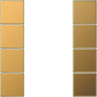 JUNG LS RANGE KLEM HALOGEENVRIJ GOUD RAL1013 METALLIC GLANS 