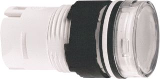 SCHNEIDER ELECTRIC HARMONY XB6 SIGNAALLAMP RONDE LENS WIT 16.2MM FRONTRING UITVOERING LENS HOOG KUNSTSTOF IP65 FRONT ZWART