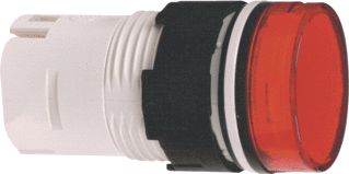 SCHNEIDER ELECTRIC HARMONY XB6 SIGNAALLAMP RONDE LENS ROOD 16.2MM FRONTRING UITVOERING LENS HOOG KUNSTSTOF IP65 FRONT ZWART