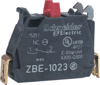 SCHNEIDER ELECTRIC HARMONY XB4 CONTACTELEMENT 1NO ZILVERLEGERING FASTON-CONNECTOR