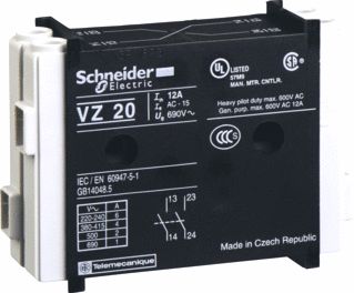 SCHNEIDER ELECTRIC TESYS VARIO HULPCONTACT 2XMAAKCONTACT UITBREIDINGSMODULE V02-6