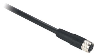 SCHNEIDER-ELECTRIC XZCP CONNECTORKABEL M8 CONNECTOR 4-POLIG RECHT PUR KABEL FEMALE METALEN BEVESTIGINGSMOER 10 METER KABEL