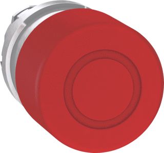 SCHNEIDER-ELECTRIC ZB4 FRONTELEMENT NOODSTOP/NOOD-UIT DRUKKNOP ROOD ONTGRENDELEN DOOR TREKKEN ROND 30MM METALEN FRONTR. CHROOM