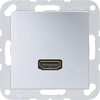 JUNG A500 MULTIFUNCTIONELE VERBINDINGSDOOS INBOUW SCHROEFAANSLUITING HDMI ALUMINIUM 