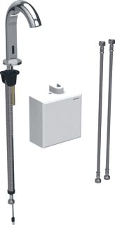 GEBERIT ELEKTRONISCHE KRAAN INFRAROOD ZELFSLUITEND 1-GATS 3/8 MESSING VOORSPONG 128MM CHROOM-LOOK