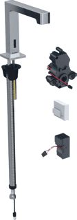 GEBERIT ELEKTRONISCHE KRAAN INFRAROOD ZELFSLUITEND 3/8 NETVOEDING MESSING VOORSPONG 153MM CHROOM-LOOK