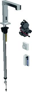 GEBERIT ELEKTRONISCHE KRAAN INFRAROOD ZELFSLUITEND 3/8 MESSING VOORSPONG 153MM CHROOM-LOOK