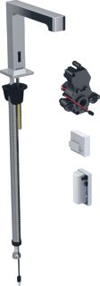 GEBERIT ELEKTRONISCHE KRAAN INFRAROOD ZELFSLUITEND 3/8 MESSING VOORSPONG 153MM CHROOM-LOOK