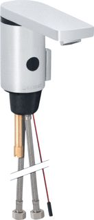 GEBERIT ELEKTRONISCHE KRAAN INFRAROOD ZELFSLUITEND 3/8 NETVOEDING MESSING VOORSPONG 130MM CHROOM-LOOK